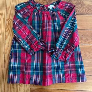 EUC crewcuts Christmas blouse